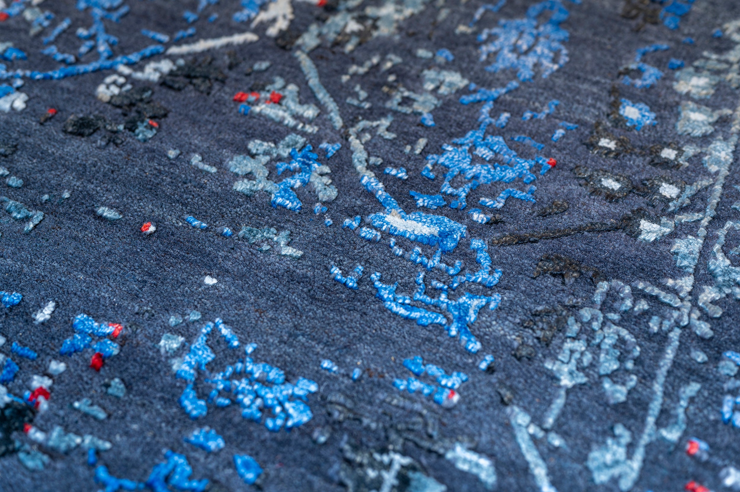 Tapis Himalaya - Bleu - 3,04 x 2,47m