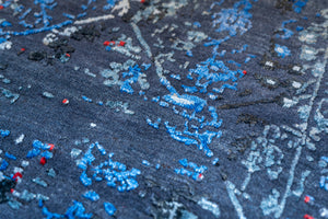 Tapis Himalaya - Bleu - 3,04 x 2,47m