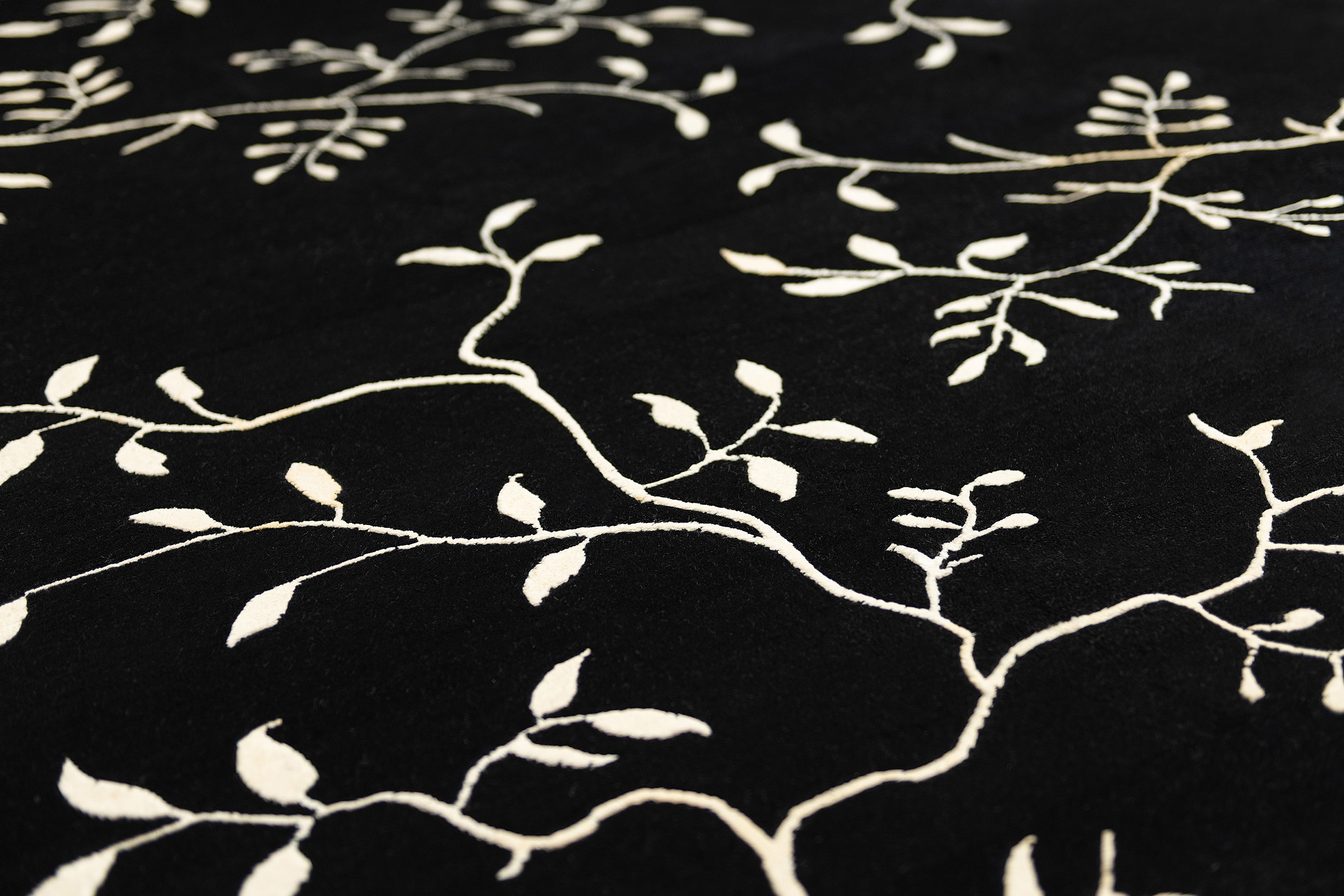 Tapis Bohème - Noir - 2,40 x 1,74m