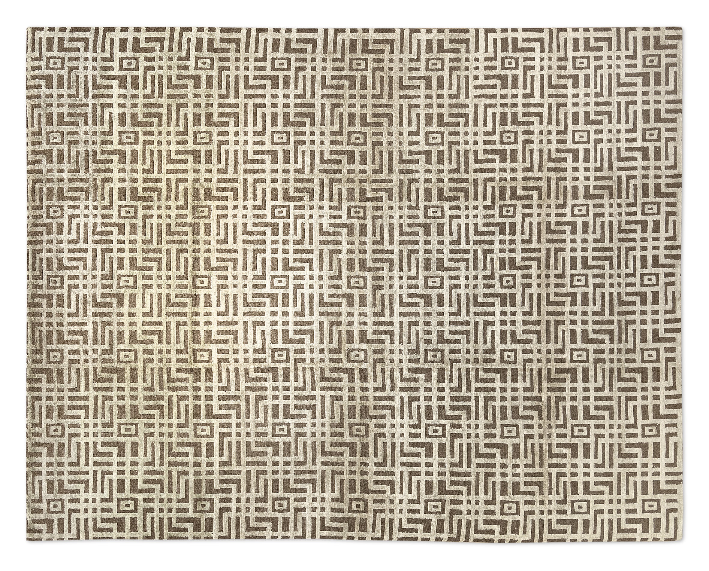 Labyrinth Carpet - Brown - 3.06 x 2.41m