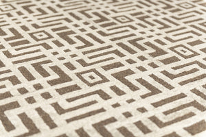Labyrinth Carpet - Brown - 3.06 x 2.41m