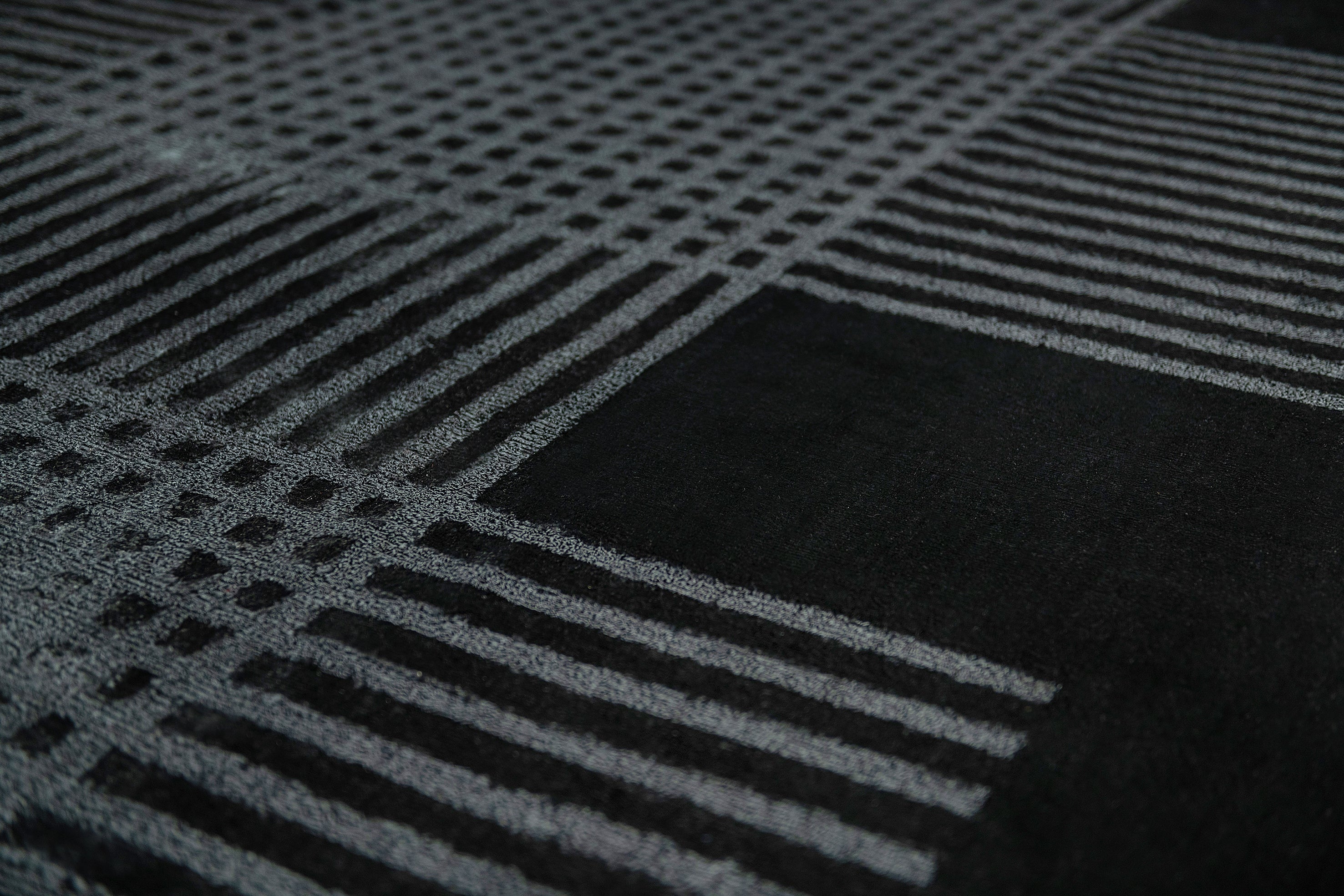 Tapis Thésée - Noir - 3,00 x 2,46m