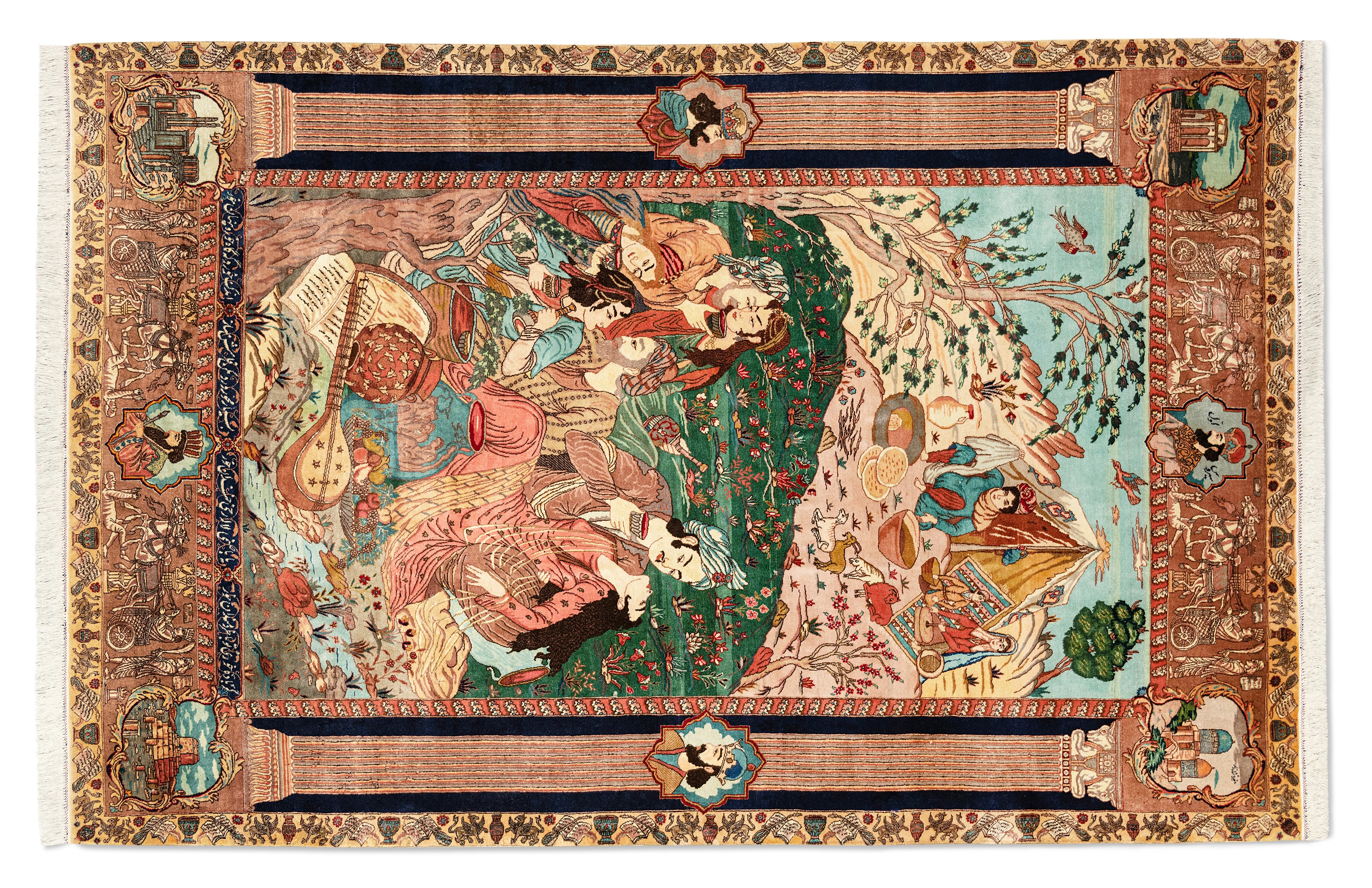 Tapis Ghoum - Multicolore - 2,76 x 1,75m