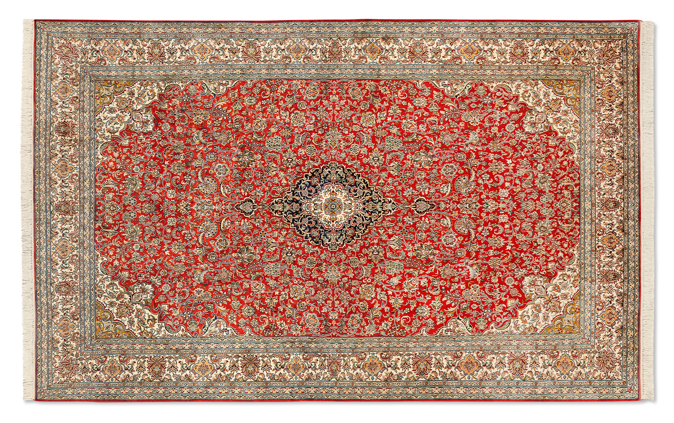 Tapis Kashmir - Rouge - 2,94 x 1,89 m