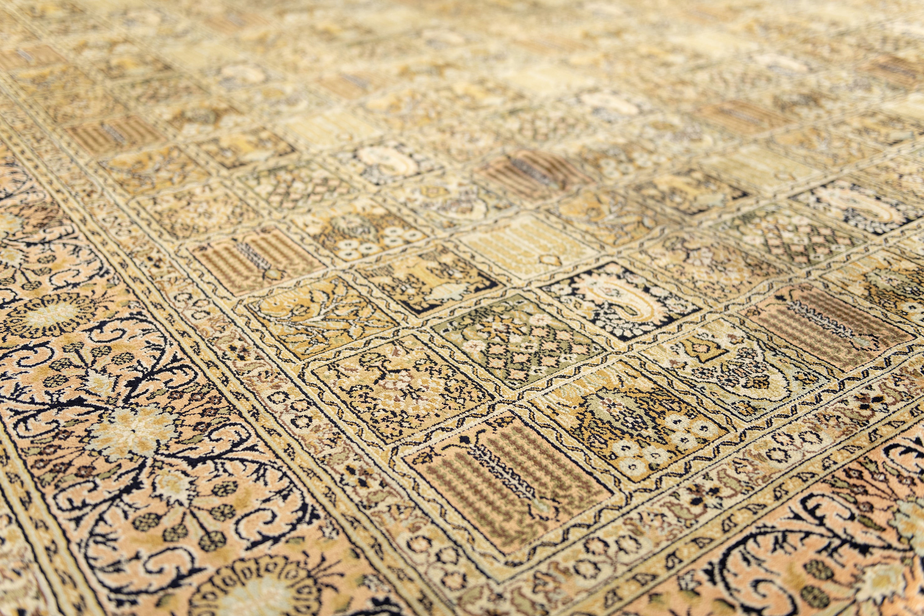 Tapis Kashmir - Beige - 3,39 x 2,43m
